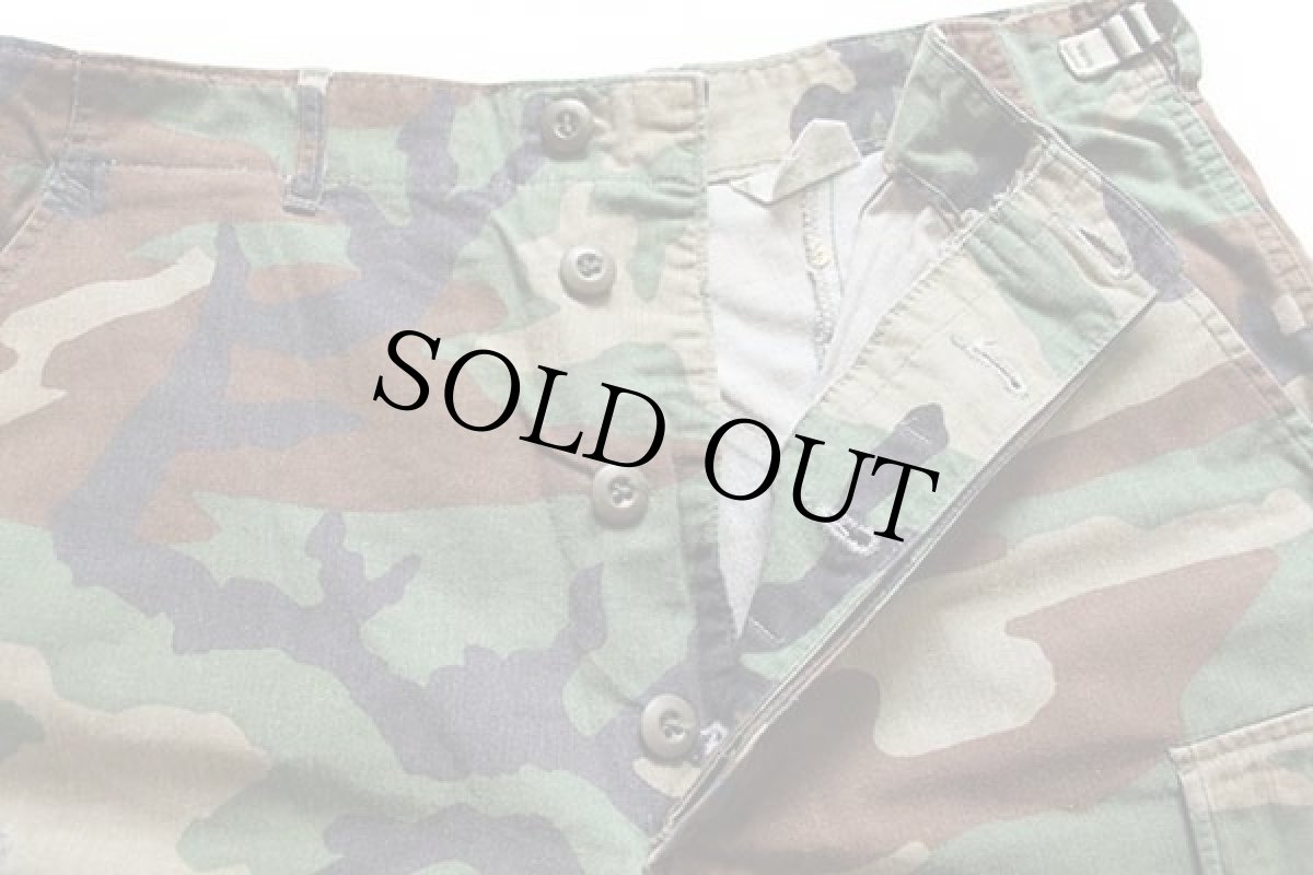 画像3: 80s 米軍 U.S.ARMY ウッドランドカモ カーゴ ショートパンツ カスタム M★03 ショーツ (3)