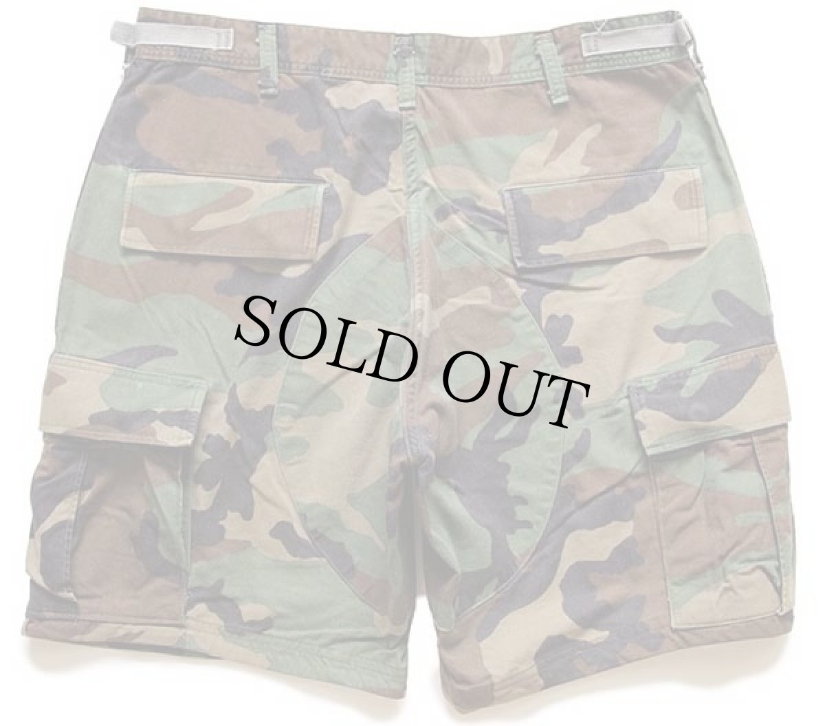 画像2: 90s 米軍 U.S.ARMY ウッドランドカモ カーゴ ショートパンツ カスタム M★02 WRANGLERラングラー ショーツ (2)
