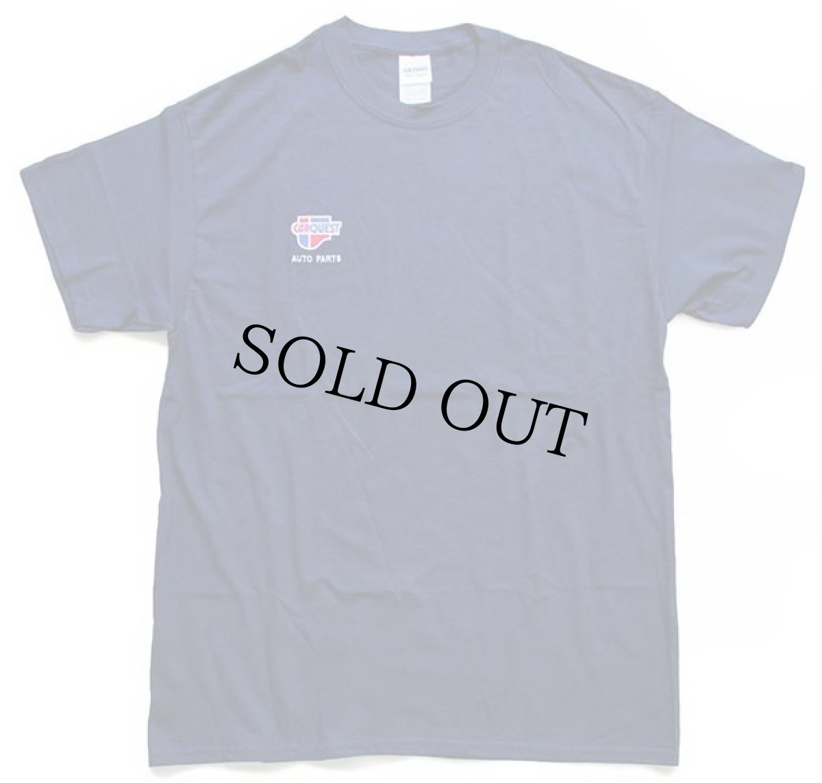 画像2: 未使用★CARQUEST AUTO PARTS ロゴ刺繍 コットンTシャツ 紺 L (2)