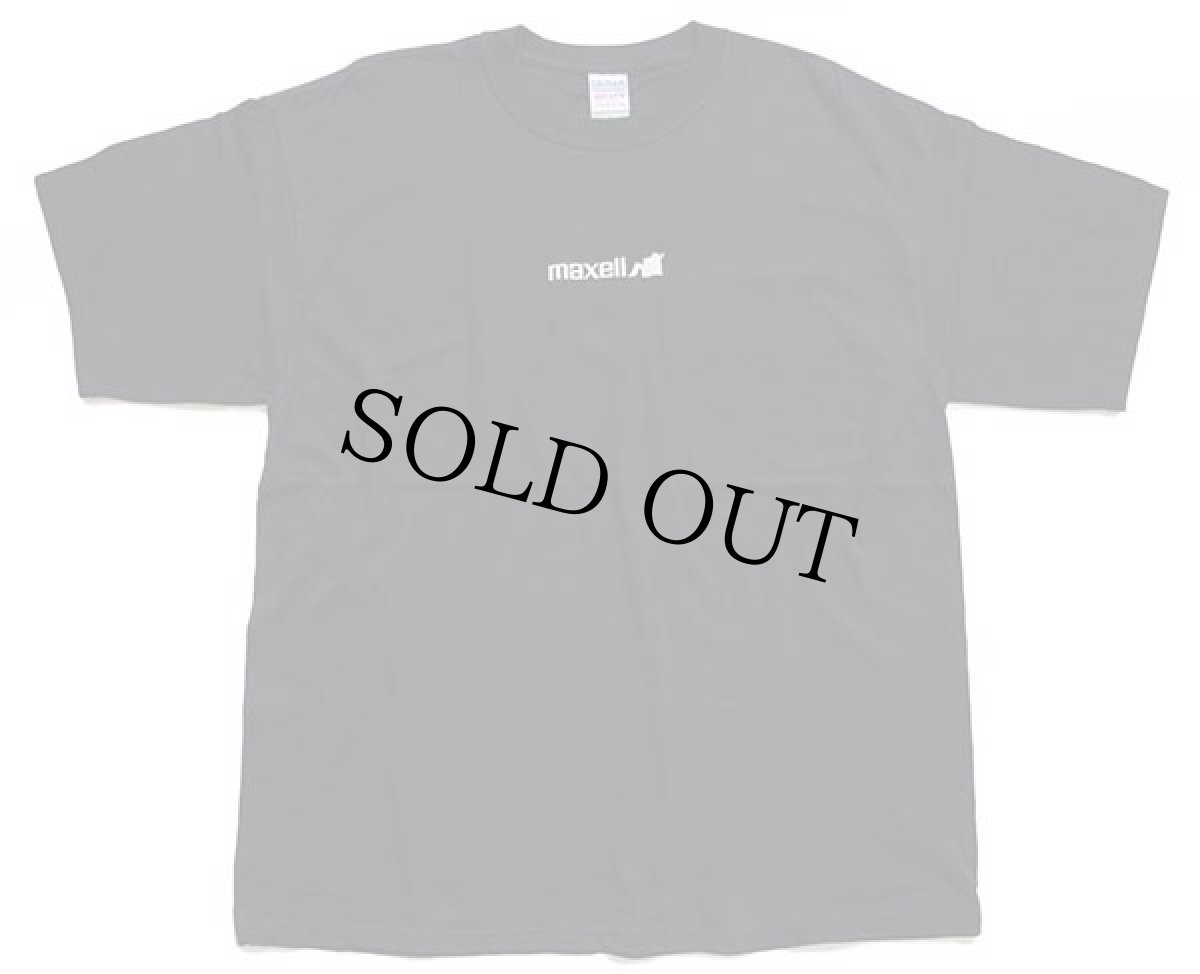 画像2: 00s maxellマクセル ワンポイント ロゴ コットンTシャツ 黒 XL (2)
