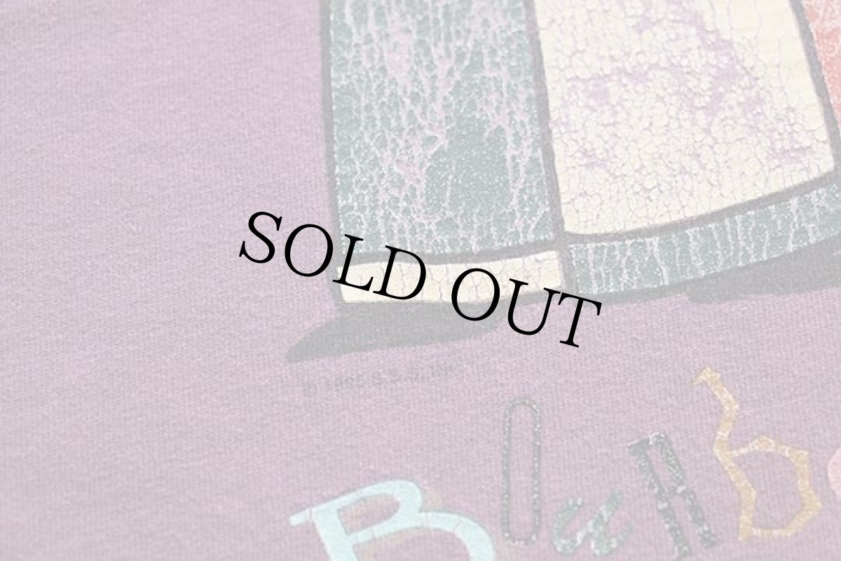 画像3: 90s JAZZ Bourbon Street アート コットンTシャツ 小豆色 M (3)