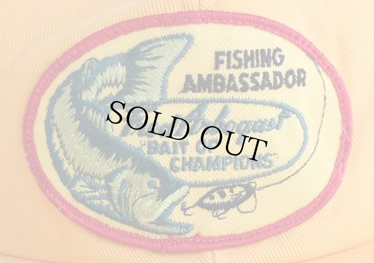 画像4: 80s USA製 Swingster Fred Arbogast パッチ付き ロングビル メッシュキャップ 黄 (4)