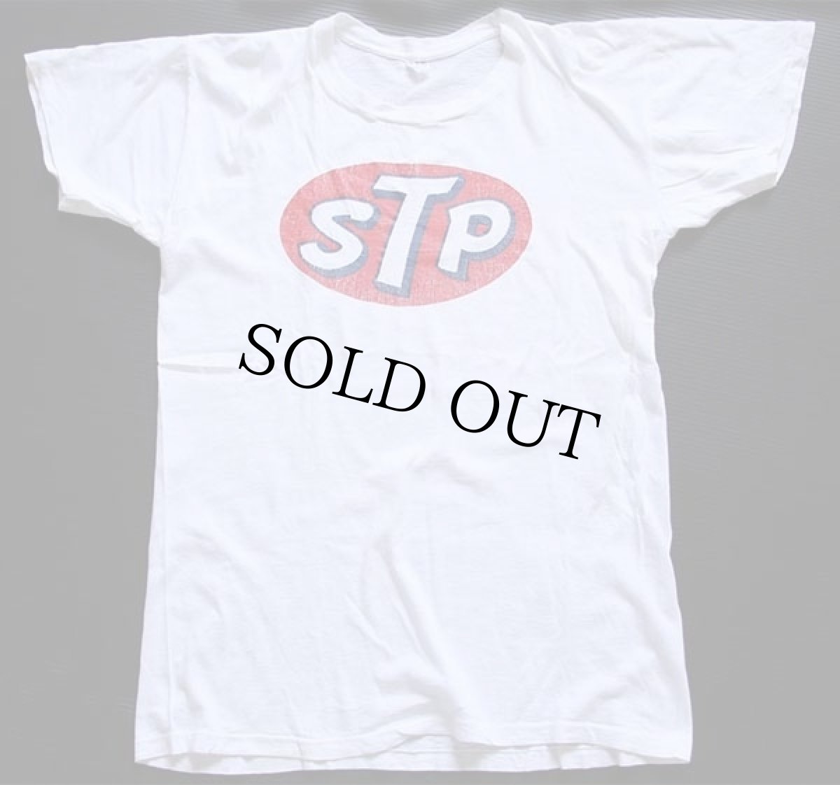 画像2: 70s PREFERS STP ロゴ 両面プリント コットンTシャツ 白 (2)