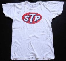 画像2: 70s PREFERS STP ロゴ 両面プリント コットンTシャツ 白 (2)