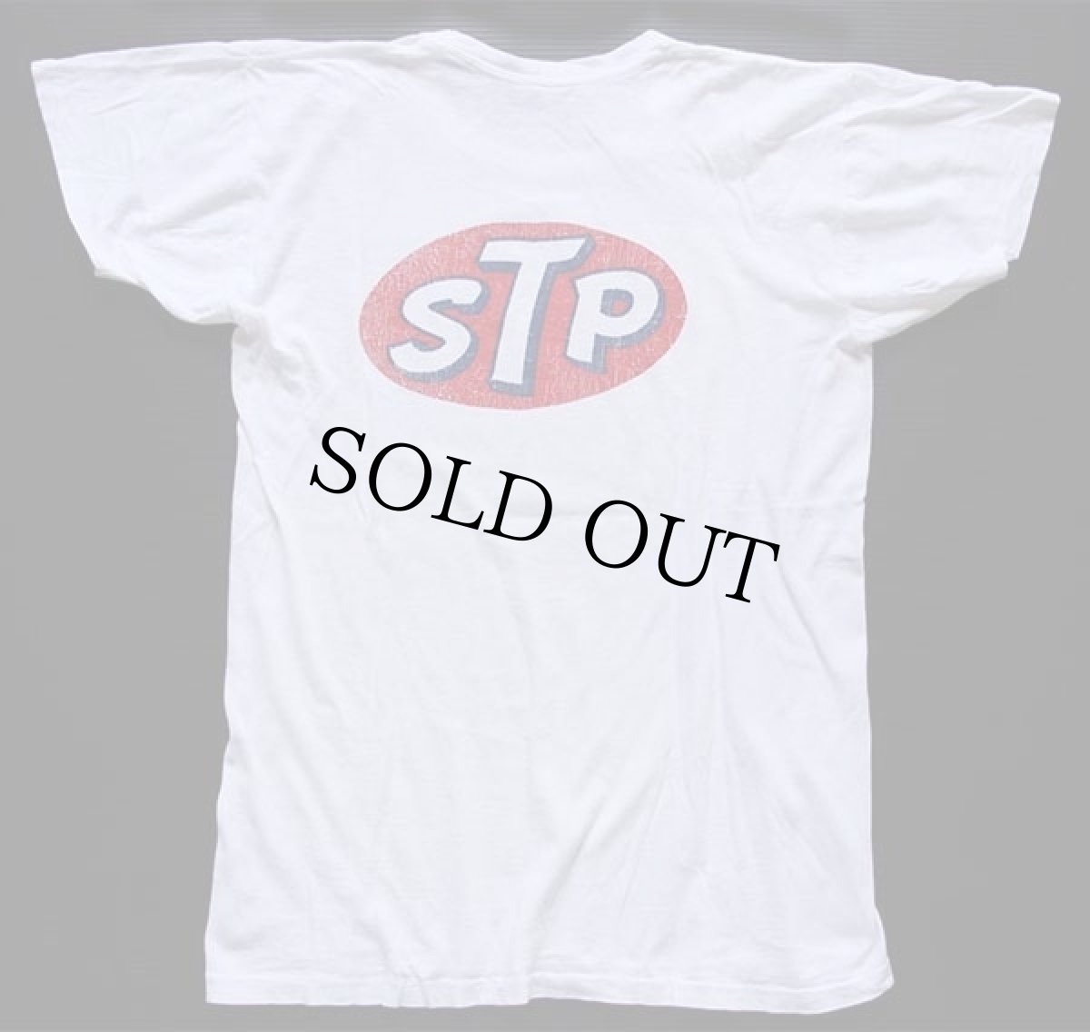 画像3: 70s PREFERS STP ロゴ 両面プリント コットンTシャツ 白 (3)