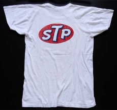 画像3: 70s PREFERS STP ロゴ 両面プリント コットンTシャツ 白 (3)
