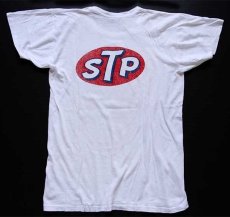 画像3: 70s PREFERS STP ロゴ 両面プリント コットンTシャツ 白 (3)