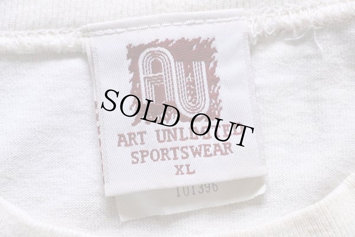 画像5: 90s USA製 ART UNLIMITED SPORTSWEAR 灯台 総柄 アート コットンTシャツ アイボリー XL (5)
