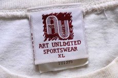 画像5: 90s USA製 ART UNLIMITED SPORTSWEAR 灯台 総柄 アート コットンTシャツ アイボリー XL (5)