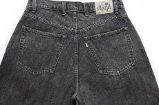 画像5: 90s Levi'sリーバイス silverTabシルバータブ BAGGY ワンタック ブラック デニムパンツ w34 L32 (5)