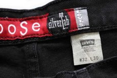 画像5: 90s USA製 Levi'sリーバイス silverTabシルバータブ LooSe ブラック デニムパンツ 後染め w32 L30 (5)