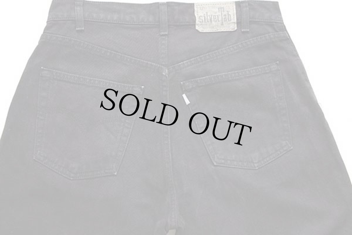 画像4: 90s USA製 Levi'sリーバイス silverTabシルバータブ LooSe ブラック デニムパンツ 後染め w32 L30 (4)