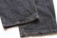 画像8: 90s Levi'sリーバイス silverTabシルバータブ BAGGY ワンタック ブラック デニムパンツ w34 L32 (8)