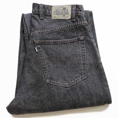 画像1: 90s Levi'sリーバイス silverTabシルバータブ BAGGY ワンタック ブラック デニムパンツ w34 L32 (1)