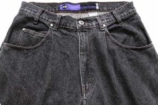 画像4: 90s Levi'sリーバイス silverTabシルバータブ BAGGY ワンタック ブラック デニムパンツ w34 L32 (4)