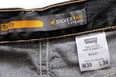 画像5: 00s Levi'sリーバイス SILVERTABシルバータブ BAGGY ブラック デニムパンツ w36 L34 (5)