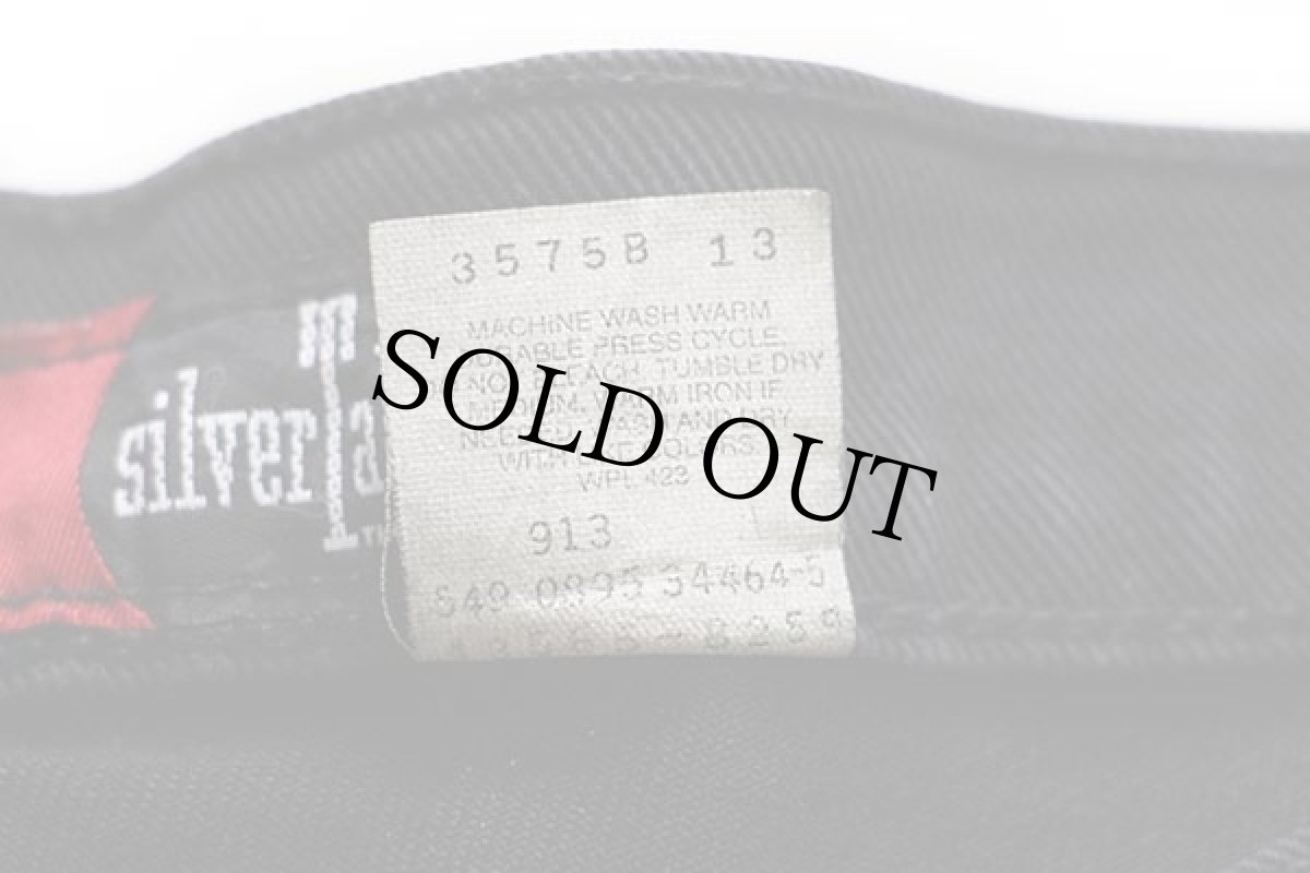 画像6: 90s USA製 Levi'sリーバイス silverTabシルバータブ LooSe ブラック デニムパンツ 後染め w32 L30 (6)