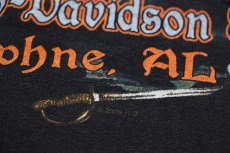 画像5: 00s USA製 Hanes HARLEY-DAVIDSON ハーレー ダビッドソン EasternShore 両面プリント コットン ポケットTシャツ 黒 XL (5)