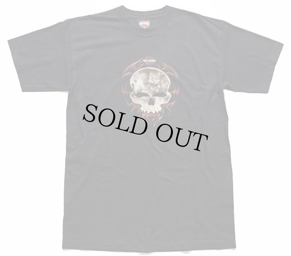 画像2: 00s USA製 HARLEY-DAVIDSON ハーレー ダビッドソン BARNETT'S スカル 両面プリント コットンTシャツ 黒 L (2)
