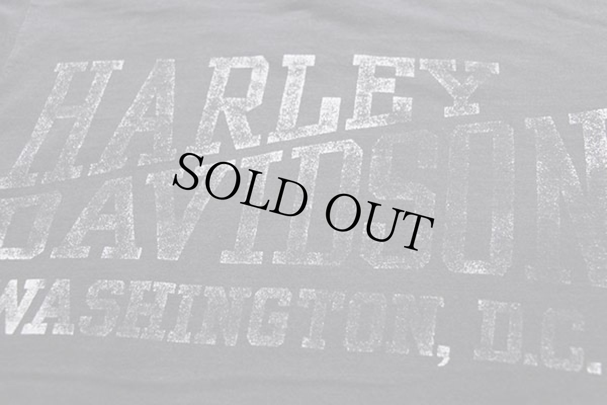 画像4: 80s USA製 HARLEY-DAVIDSON ハーレー ダビッドソン 両面プリント カットオフ ノースリーブTシャツ 黒 S (4)
