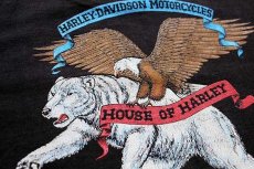 画像4: 90s USA製 HARLEY-DAVIDSON ハーレー ダビッドソン ALASKA 両面プリント コットンTシャツ 黒 L (4)