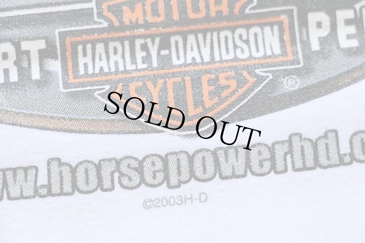画像5: 00s USA製 HARLEY-DAVIDSON ハーレー ダビッドソン HORSEPOWER 両面プリント コットン ポケットTシャツ 白 2XL (5)