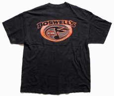 画像3: 00s USA製 Hanes HARLEY-DAVIDSON ハーレー ダビッドソン BOSWELL'S 両面プリント コットンTシャツ 黒 XL (3)