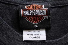 画像6: 00s USA製 HARLEY-DAVIDSON ハーレー ダビッドソン BERLIN 両面プリント コットンTシャツ 黒 XL (6)