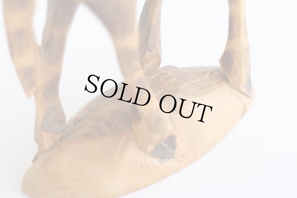 画像8: ケニア製 BESMO ハンドクラフト キリン ウッド オブジェ★置物 (8)