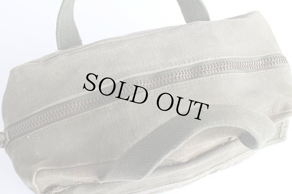 画像4: 60s ステンシル キャンバス 弾薬入れ ハンドバッグ オリーブドラブ (4)