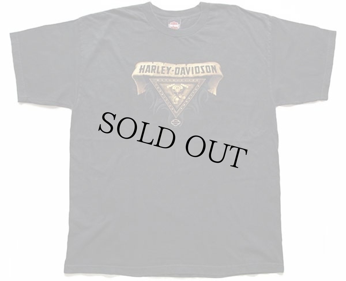 画像2: 00s USA製 HARLEY-DAVIDSON ハーレー ダビッドソン WIEBLER'S 両面プリント コットンTシャツ 黒 XL (2)