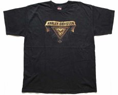 画像2: 00s USA製 HARLEY-DAVIDSON ハーレー ダビッドソン WIEBLER'S 両面プリント コットンTシャツ 黒 XL (2)