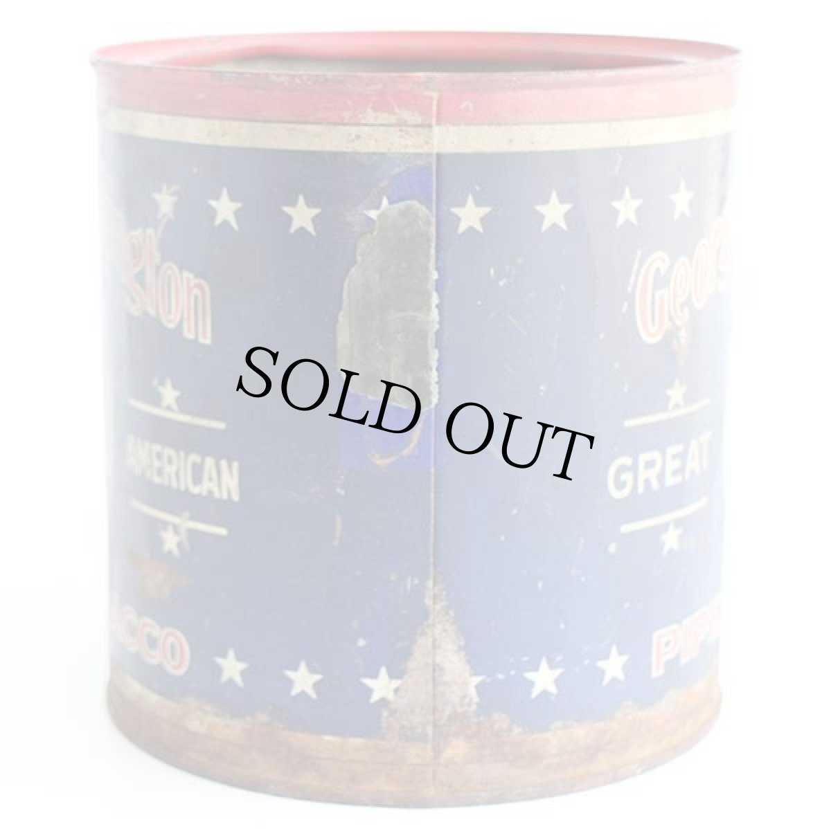 画像2: ビンテージ George Washington PIPE TOBACCO タバコ缶★ジャンク (2)