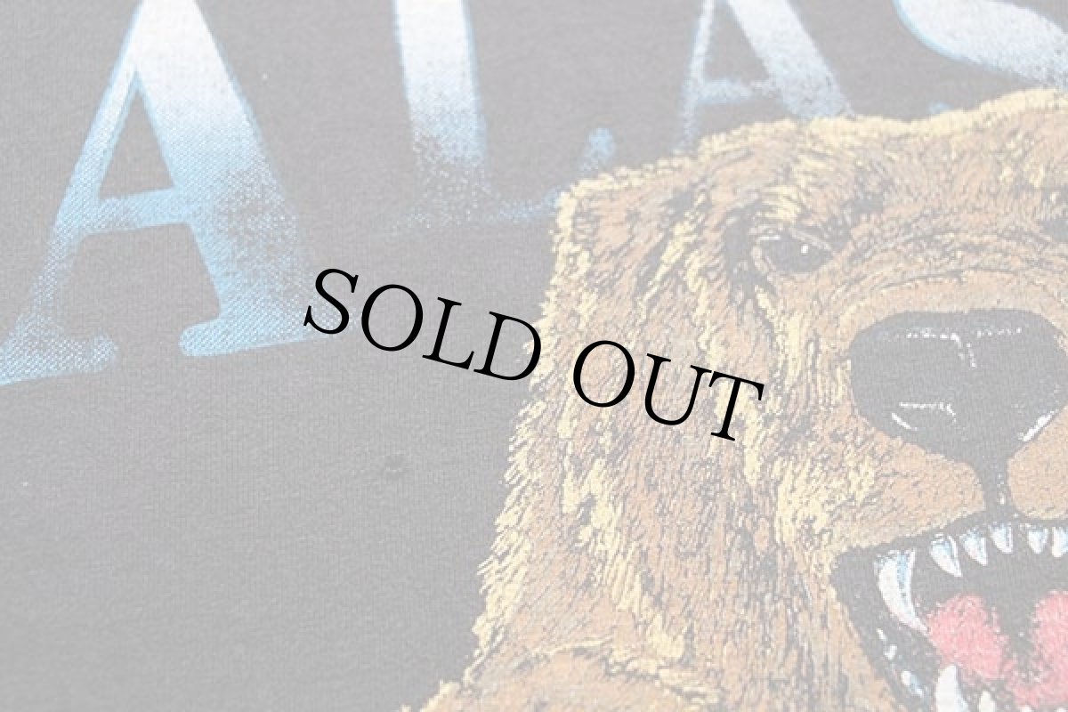 画像6: 90s USA製 HARLEY-DAVIDSON ハーレー ダビッドソン ALASKA 両面プリント コットンTシャツ 黒 L (6)