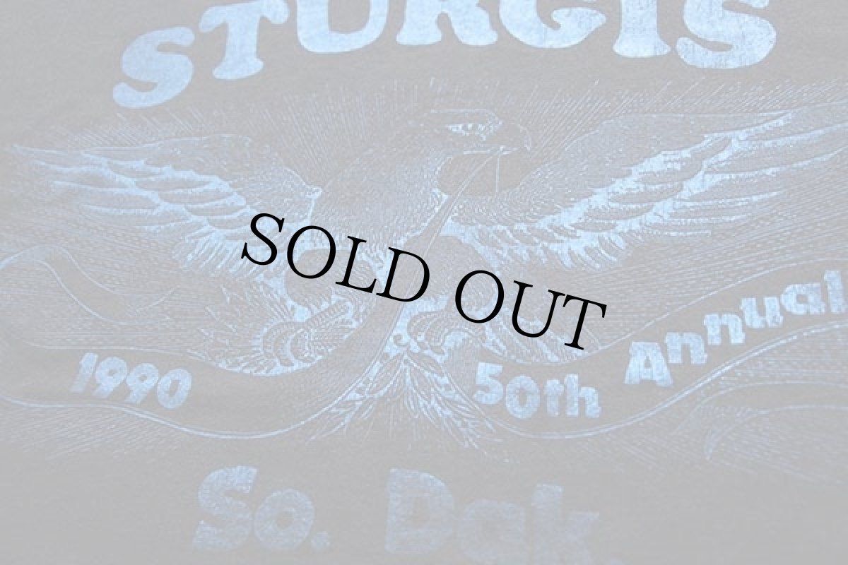 画像5: 90s USA製 STURGISスタージス 50th ANNIVERSARY 両面プリント Tシャツ 黒 XL (5)