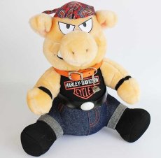 画像1: 90s HARLEY-DAVIDSON ハーレー ダビッドソン イノシシ ドール★ぬいぐるみ (1)