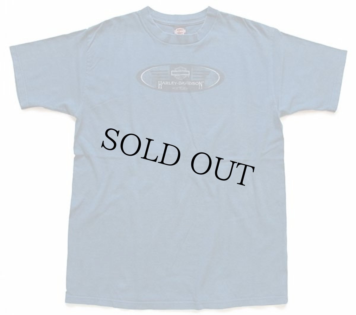 画像2: 00s USA製 HARLEY-DAVIDSON ハーレー ダビッドソン SPACE COAST 両面プリント コットンTシャツ 杢ブルー L (2)