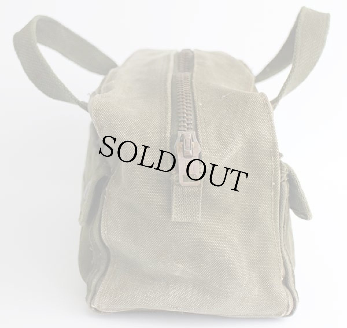 画像3: 60s ステンシル キャンバス 弾薬入れ ハンドバッグ オリーブドラブ (3)