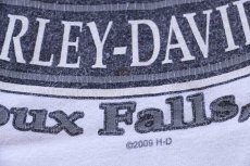 画像5: 00s USA製 HARLEY-DAVIDSON ハーレー ダビッドソン J&L イーグル 両面プリント コットンTシャツ 白 2XL (5)