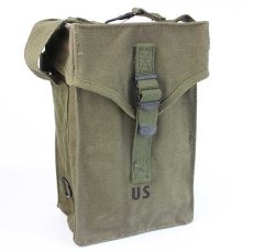 画像1: デッドストック★60s 米軍 U.S.ARMY M16A1 BAG AMMUNITION キャンバス バッグ オリーブグリーン (1)