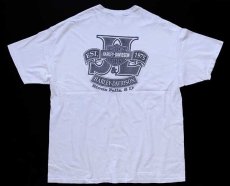 画像3: 00s USA製 HARLEY-DAVIDSON ハーレー ダビッドソン J&L イーグル 両面プリント コットンTシャツ 白 2XL (3)