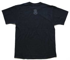 画像3: 00s USA製 HARLEY-DAVIDSON ハーレー ダビッドソン POLICE 1 両面プリント コットンTシャツ 黒 L (3)