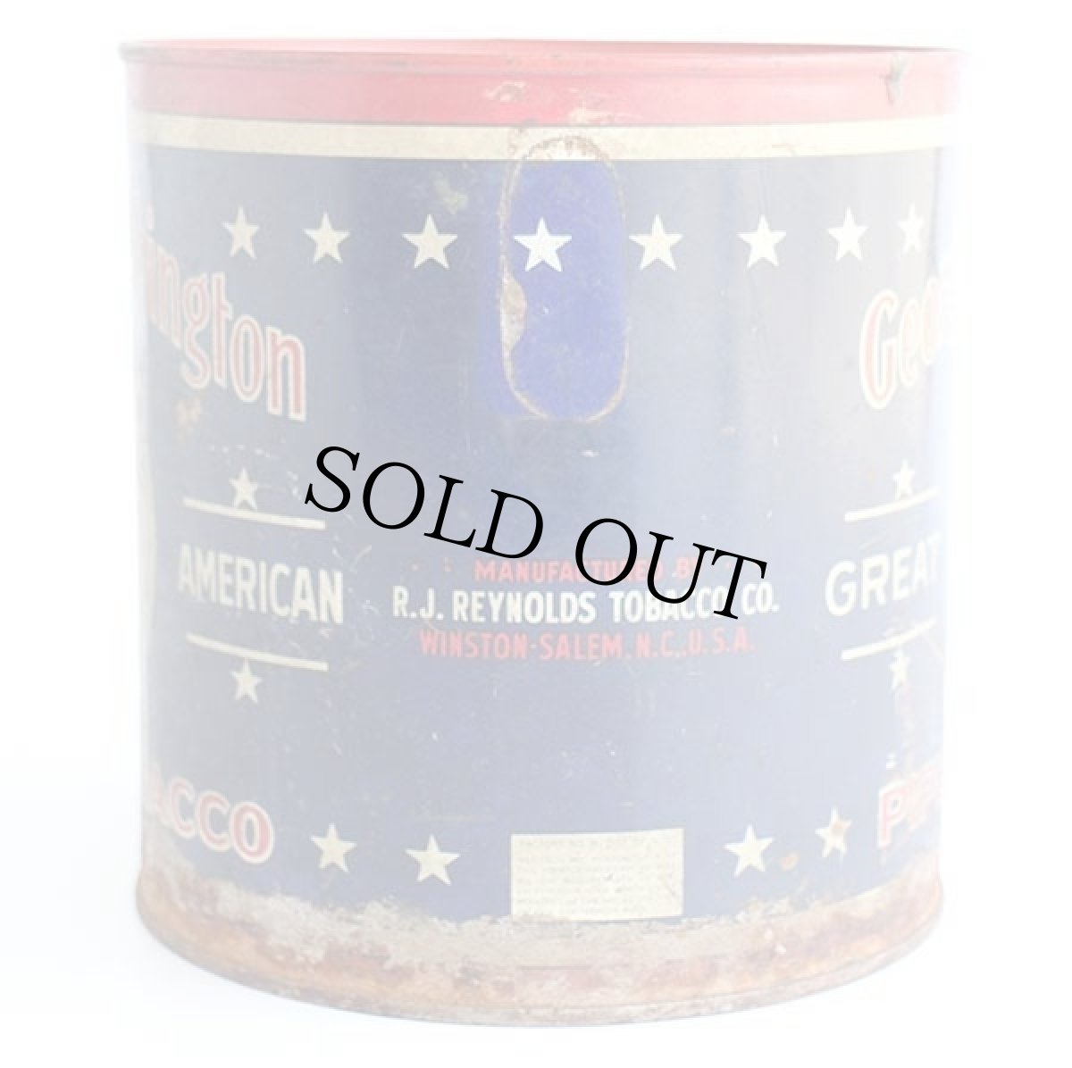 画像3: ビンテージ George Washington PIPE TOBACCO タバコ缶★ジャンク (3)