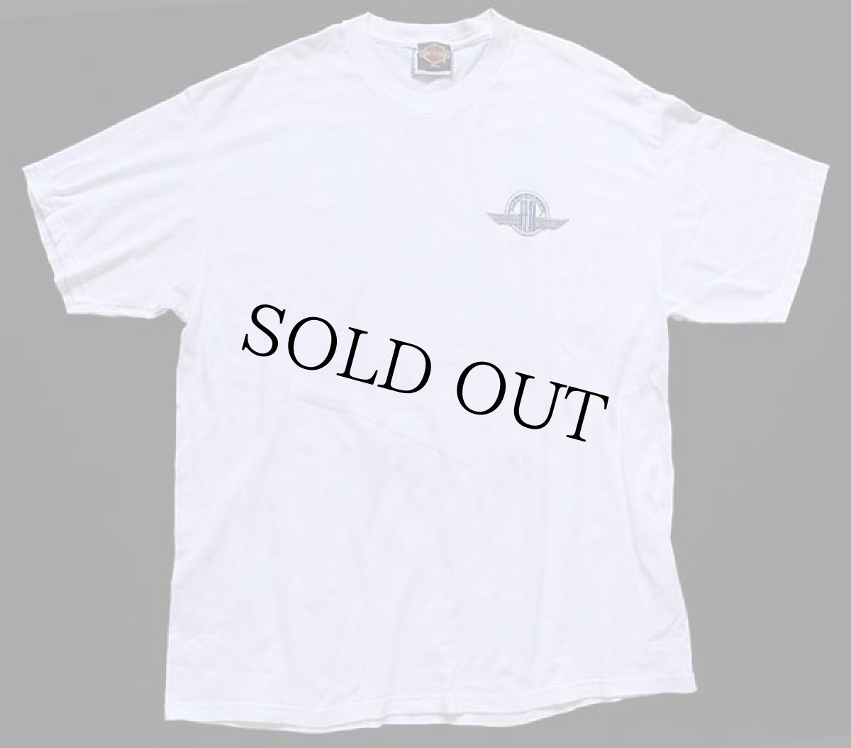 画像2: 90s USA製 Lee HARLEY-DAVIDSON ハーレー ダビッドソン ロゴ刺繍 両面 コットンTシャツ 白 XL (2)