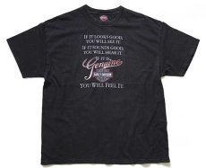 画像2: 00s USA製 Hanes HARLEY-DAVIDSON ハーレー ダビッドソン エイリアン 両面プリント コットンTシャツ 黒 XL (2)