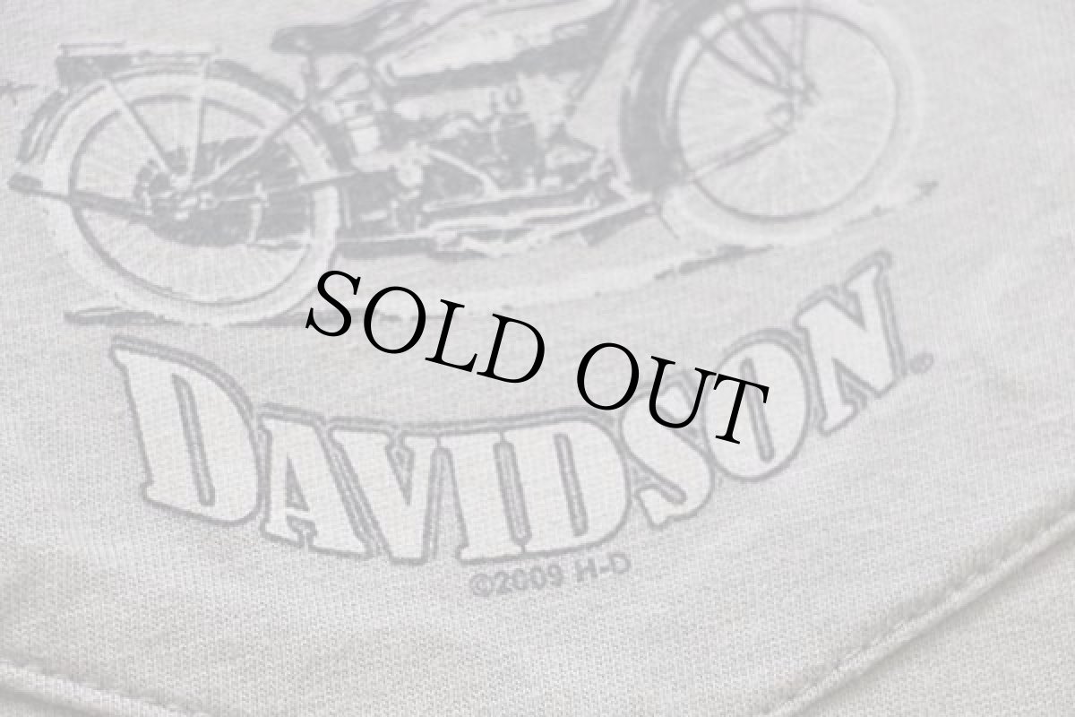 画像5: 00s USA製 HARLEY-DAVIDSON ハーレー ダビッドソン SCHAEFFER'S 両面プリント コットン ポケットTシャツ グレーベージュ L (5)
