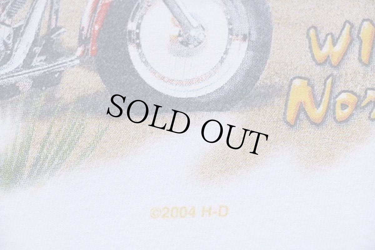 画像5: 00s USA製 Hanes HARLEY-DAVIDSON ハーレー ダビッドソン MAKIN' Tracks 海賊 両面プリント コットンTシャツ 白 XL (5)