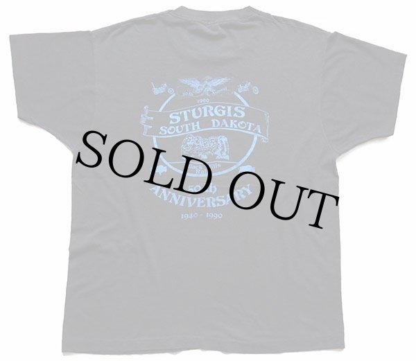 90s USA製 STURGISスタージス 50th ANNIVERSARY 両面プリント Tシャツ