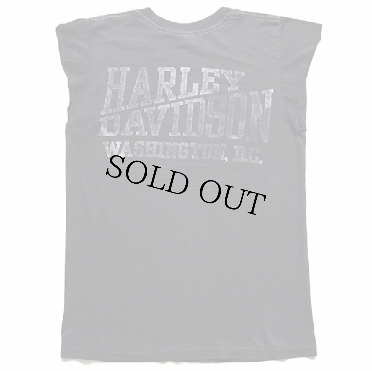 画像3: 80s USA製 HARLEY-DAVIDSON ハーレー ダビッドソン 両面プリント カットオフ ノースリーブTシャツ 黒 S (3)