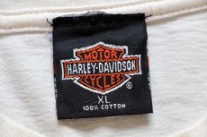 画像6: 90s USA製 HARLEY-DAVIDSON ハーレー ダビッドソン PACIFIC HAWAII 両面プリント コットンTシャツ 生成り XL (6)